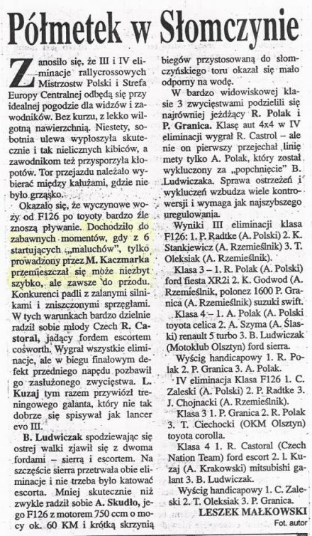 Słomczyn-4 eliminacja 1996r.